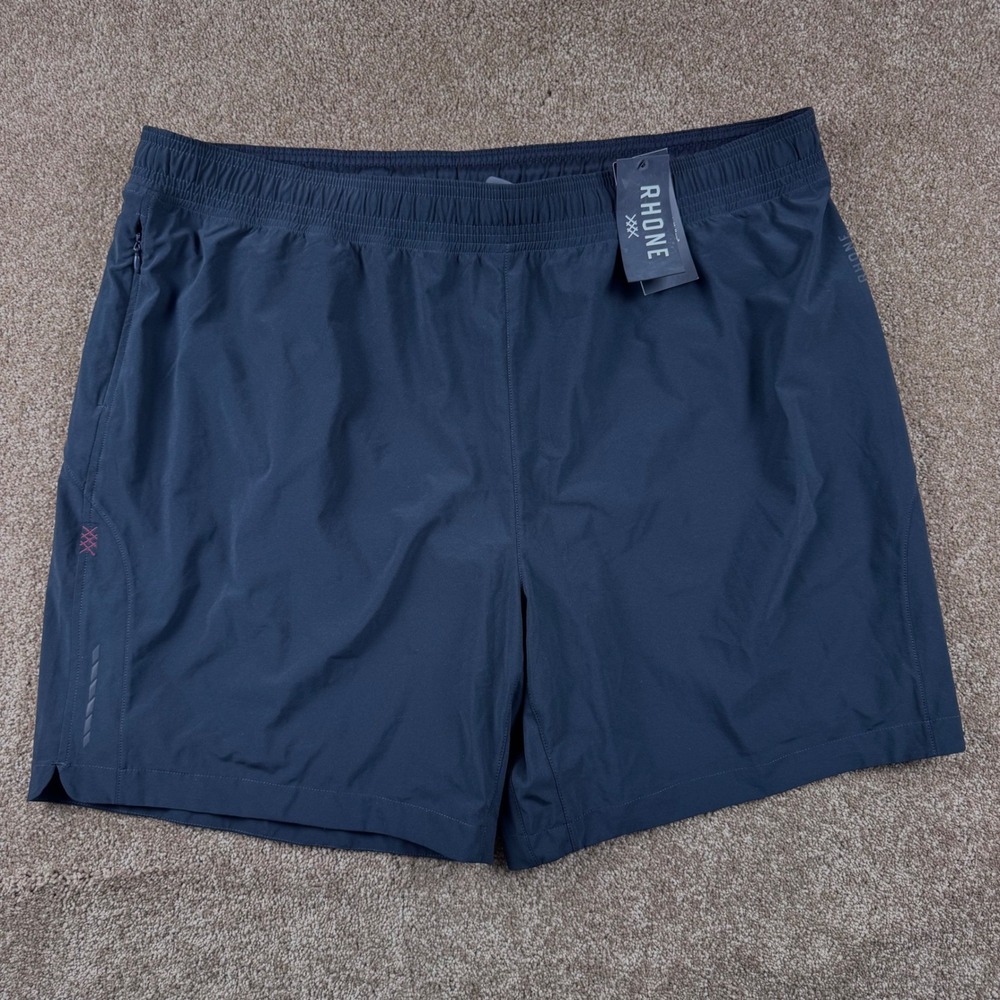 Rhone Maneuver Short Mens XXL Black Water Repellent Lined Athletic